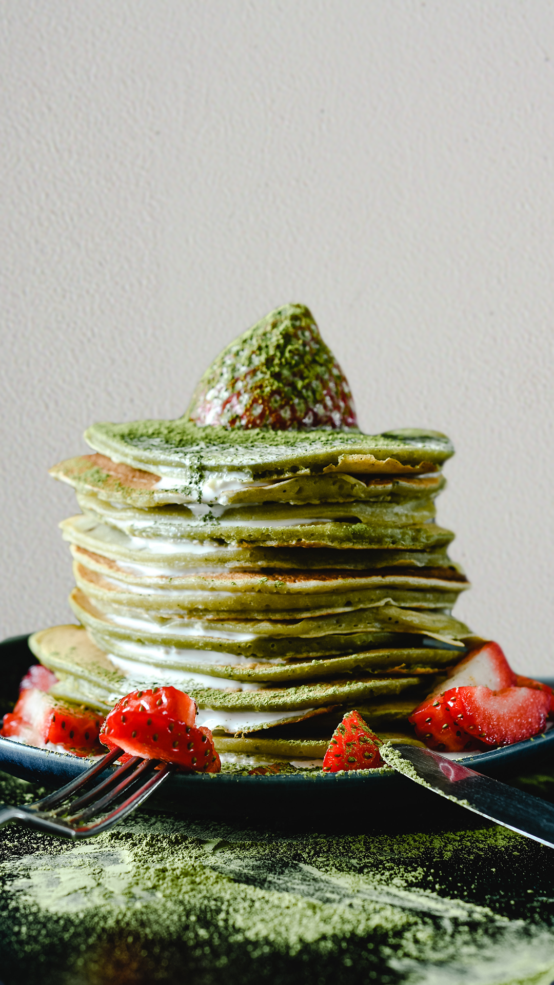 Pancakes té matcha